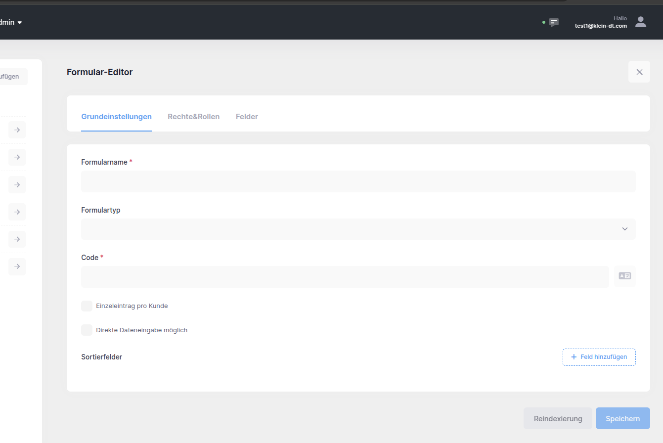 forms create form basic data