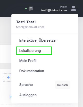 localization list button